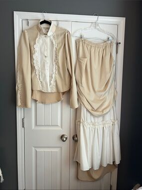 Heavy vintage inspired vintage dress set.  Renaissance - Wedding - Costume